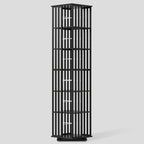 YOWOS Rotating Bookshelf Tower, 360° Display Spinning Bookcase, Bamboo by YOWOS