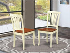 East West Furniture AVC-WHI-W Avon Kitchen Dining Chairs - Image 2