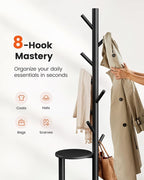 Pipishell Coat Rack, Freestanding Hall Tree - Image 5