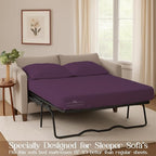 Sleeper Sofa Bed Sheet, 100% Cotton 400 Thread Count, 4 Piece Set, Deep Pocket - Image 3