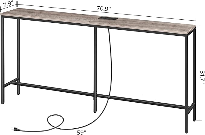 MAHANCRIS 70.9'' Console Table - Image 3