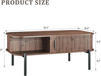 Coffee Table, 39.4" Mid Century Modern Coffee Tables - Image 2