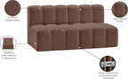 Meridian Furniture 101Brown-S2A Arc Collection Modern | Contemporary Modular - Image 12
