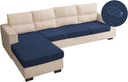 Water Repellent Sectional Couch Cushion Covers L Shaped Sofa by TOPYUMH