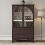 52" Tall Display Cabinet with Glass Doors, Glass Display Case Storage Cabinets by Unknown