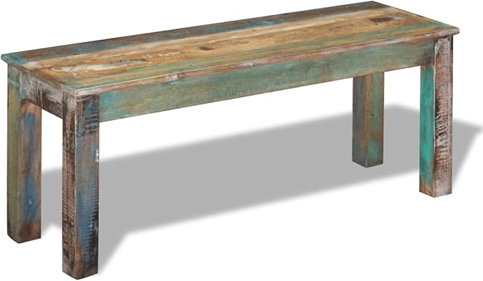 Gecheer Bench Solid Reclaimed Wood 43.3"x13.8"x17.7" - Image 2