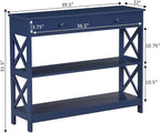 Convenience Concepts Oxford 1 Drawer Console Table - Image 3