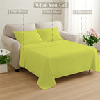 Sleeper Sofa Bed Sheet, 100% Cotton 400 Thread Count, 4 Piece Set, Deep Pocket - Image 8