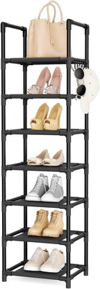 LANTEFUL Tall Shoe Rack 7 Tier Narrow Shoe Shelf Storage by LANTEFULforTidyingHouse
