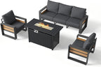 Aoxun Aluminum Patio Furniture Set - Image 8