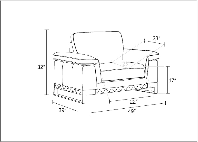 Blackjack Furniture Weston Collection Genuine Italian Leather Living Room Chair - Image 11