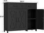Homhedy Sideboard Buffet Cabinet, Coffee Bar Storage Cabinet - Image 2