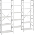 SUPERJARE Triple Bookshelf, Bookcase by SUPERJARE