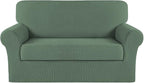 Turquoize Stretch Sofa Slipcover 2 Pieces Sofa Cover Couch Cover by Turquoize