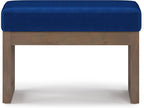 SIMPLIHOME Milltown Small Ottoman Bench - Image 4