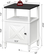 MAHANCRIS Farmhouse Nightstand - Image 3