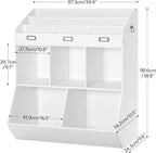 HOOBRO Kids Bookshelf, Toy Organizer and Storage, Bookshelf - Image 3