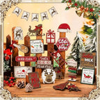 Croblissful 23 Pcs Christmas Tiered Tray Decor set, Red, Elk - Image 5