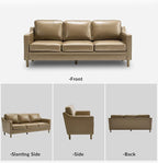 Kingfun Living Room Furniture Sets, 3 Seater Couch and Armchair, Mid Century - Image 8