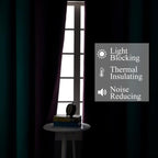 Ombre Teal and Purple Blackout Curtains - Image 3