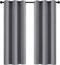 Yakamok Grey Room Darkening Curtains 42x72 inch Gray Grommet-Living Room | 2 by Yakamok