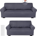 Peryiter 2 Pcs Sofa Covers Couch and Loveseat Covers Set Stretch Sofa Slipcover by Peryiter