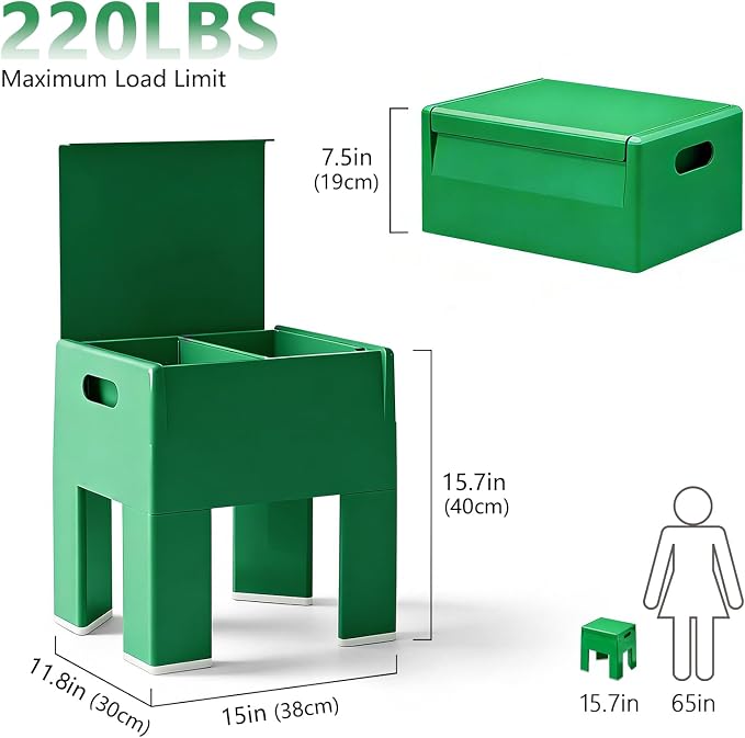 Nightstand Bedside with Storage Space, Dorm and Small Spaces, Easy Assembly - Image 3