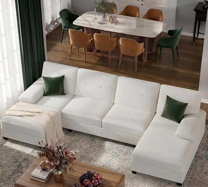 U-Shaped Sectional Couches for Living Room, 4 Seat Sofa by Shintenchi%7CFurnitureMadeforRealLife