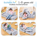 IFNOW Modular Kids Play Couch, Convertible & Washable Toddler Foam Couch Kids - Image 3