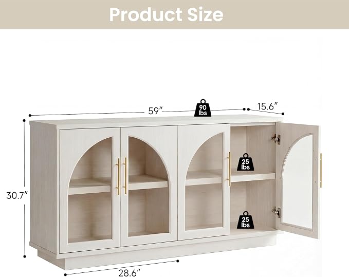 Fatmok Sideboard Buffet Cabinet - Image 2