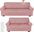 Peryiter 2 Pcs Sofa Covers Couch and Loveseat Covers Set Stretch Sofa Slipcover by Peryiter