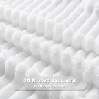 NEWCOSPLAY Fleece Ribbed Cozy Throw Blanket - Image 7
