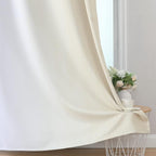 Beige and Greyish White Ombre Blackout Curtains - Image 6