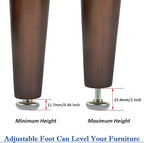 30Pcs Adjustable Furniture Leg Base Leveller Table Leveling Feet Pads, M6 x - Image 5