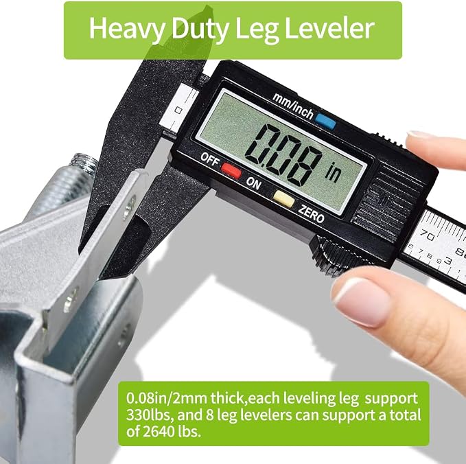 DkOvn 4/8/16 Pack Heavy Duty Leg Leveler, 2-inch Adjustable Height, - Image 4