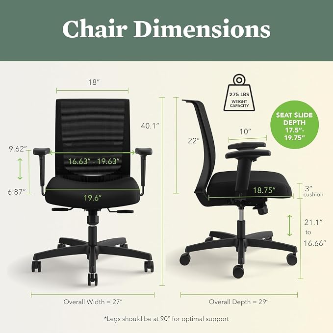 HON Convergence Ergonomic Office Chair - Image 2