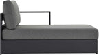 Modway Tahoe Powder-Coated Aluminum Outdoor Chaise Lounge in Gray Charcoal - Image 4