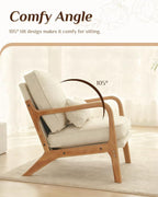 Karl home Accent Chair Mid-Century Modern Chair - Image 5