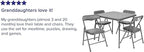 Flash Furniture Mindy Kids 5-Piece Folding Square Table and Chairs Set - Image 3
