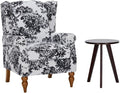Upholster Accent Armchair & Side Table 2-Piece Set, Chenille Vintage Style by YABTOP