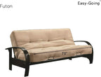 Easy-Going Reversible Couch Cover, Large Futon Sofa, Chocolate/Beige | Machine - Image 7