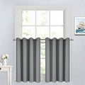 Yakamok Grey Room Darkening Window Curtains 52x36 Inch by Yakamok