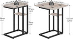 HOOBRO Foldable End Table, C Shaped Side Table - Image 3