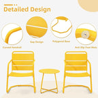 MELLCOM 3 Piece Patio Set, Small Patio Furniture Set - Image 3