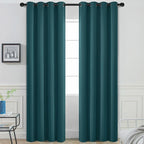 Yakamok Room Darkening Curtains 52x84 inch Length Dark Teal-Living Room | 2 by Yakamok