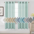 H.VERSAILTEX Linen Curtains Nickel Grommet Natural Linen Semi-Sheer Curtains 2 by HVERSAILTEX