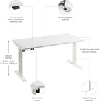 Bush Business Furniture 60-inch Electric Height Adjustable Standing Desk - Image 7