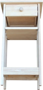 International Concepts Unfinished Mission Telephone Stand - Image 14