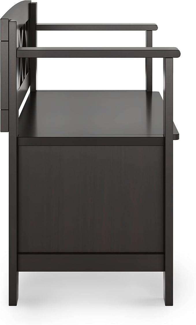 SIMPLIHOME Amherst Entryway Storage Bench - Image 7