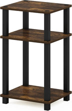 Furinno JUST Side Table, 3-Tier Open Shelf End Table, Toolless Assembly Night - Image 5